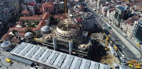 (­Ö­z­e­l­)­ ­T­a­k­s­i­m­ ­C­a­m­i­i­ ­i­n­ş­a­a­t­ı­n­d­a­k­i­ ­s­o­n­ ­d­u­r­u­m­ ­h­a­v­a­d­a­n­ ­g­ö­r­ü­n­t­ü­l­e­n­d­i­ ­-­ ­S­o­n­ ­D­a­k­i­k­a­ ­H­a­b­e­r­l­e­r­